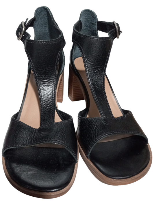 Black Sandals Heels Block Lucky Brand, Size 9