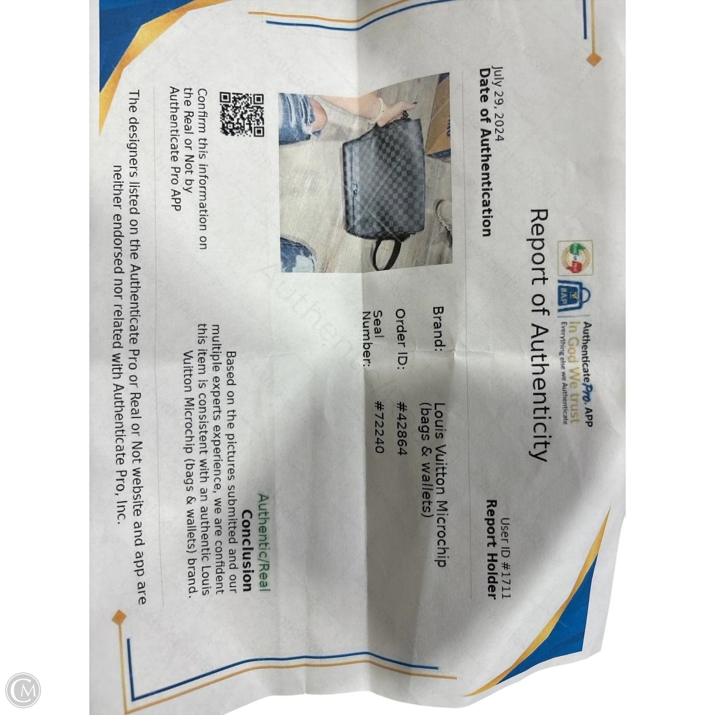 Handbag Designer By Louis Vuitton, Size: Large