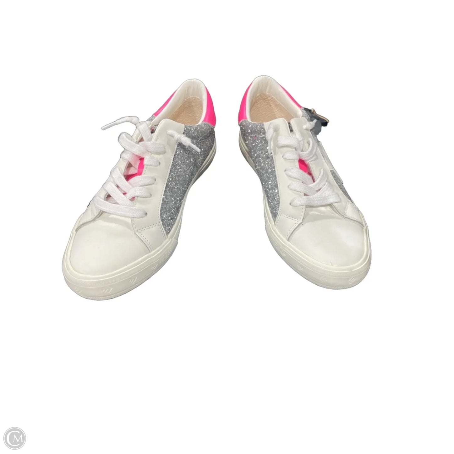 Shoes Sneakers By Vintage Havana In Cream & Silver, Size: 9