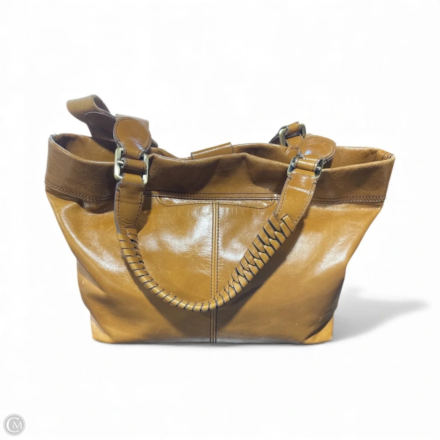Handbag Leather By Hobo Intl, Size: Medium