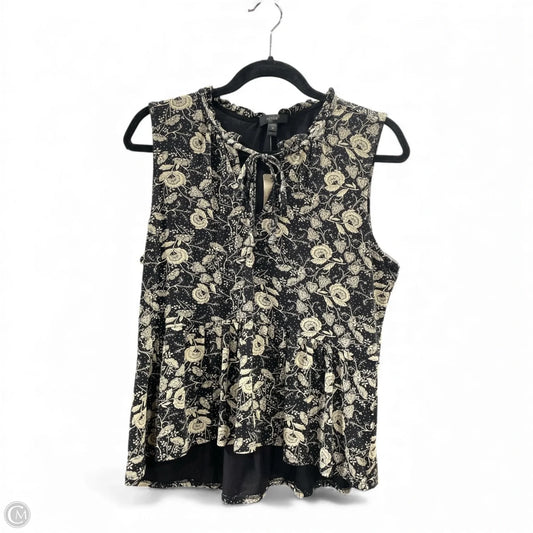Blouse Sleeveless By J. Crew In Floral Print, Size: M