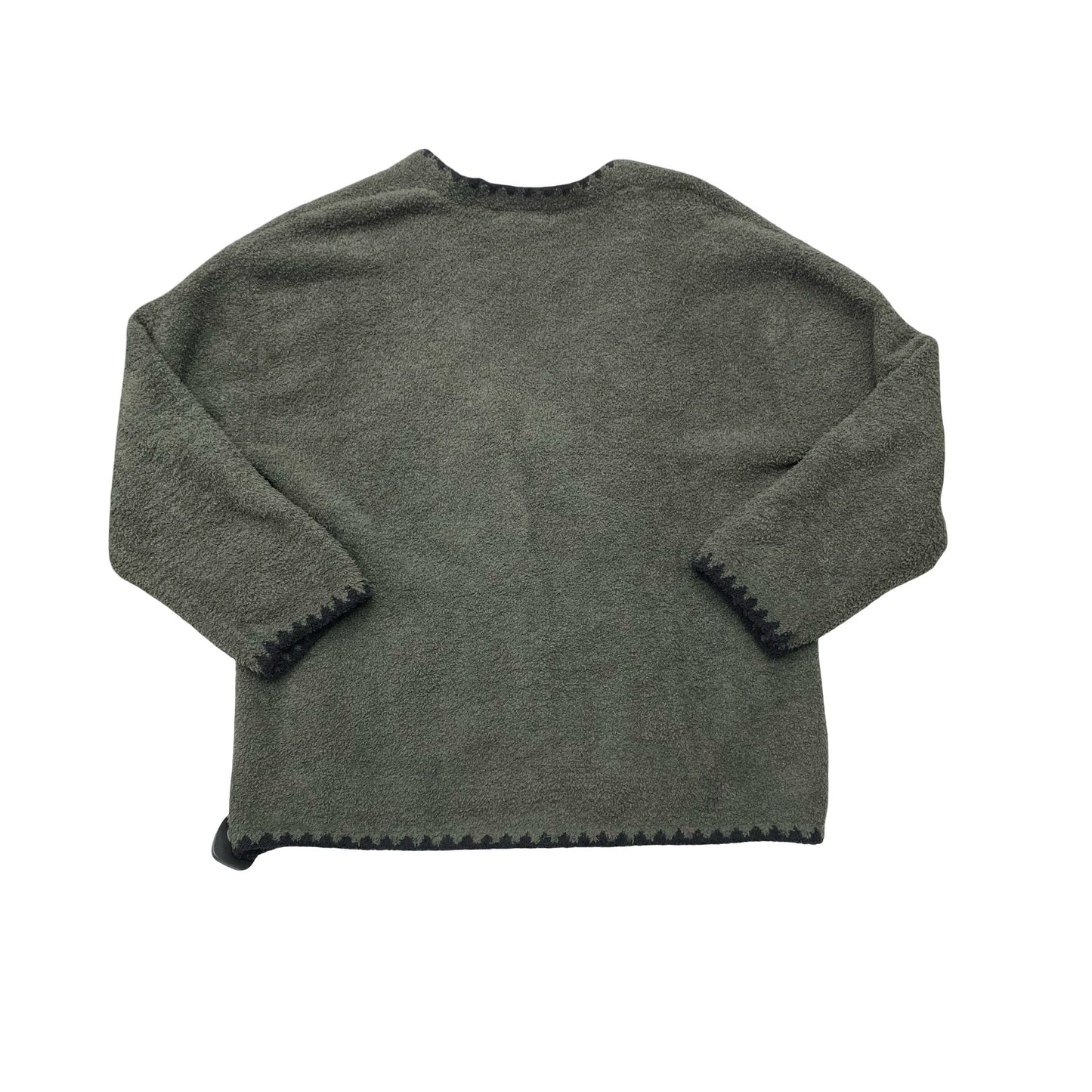 Sweater Cardigan By Barefoot Dreams In Black & Green, Size:M