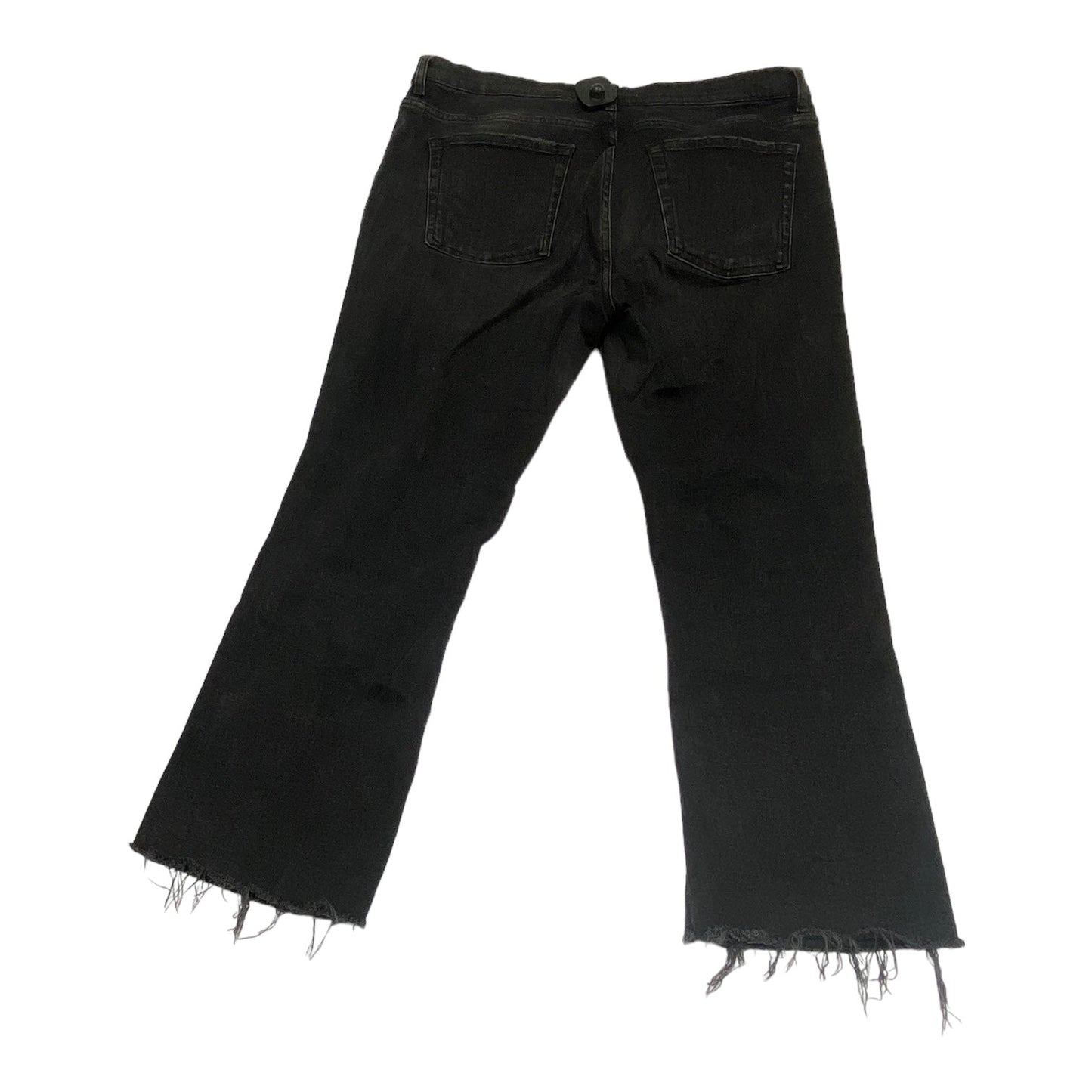 Black Denim Jeans Wide Leg Zara, Size 12