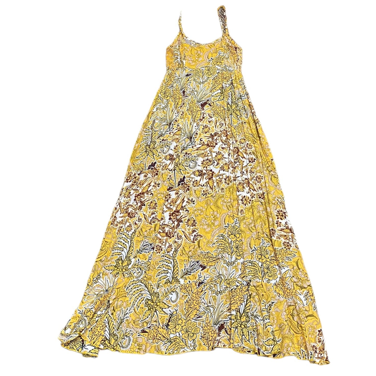 Yellow Dress Casual Midi Free People, Size Xs