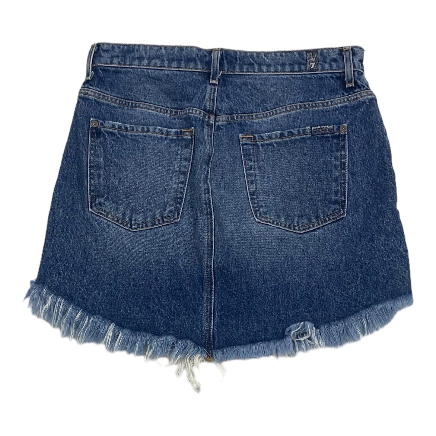 Blue Denim Skirt Mini & Short 7 For All Mankind, Size 4