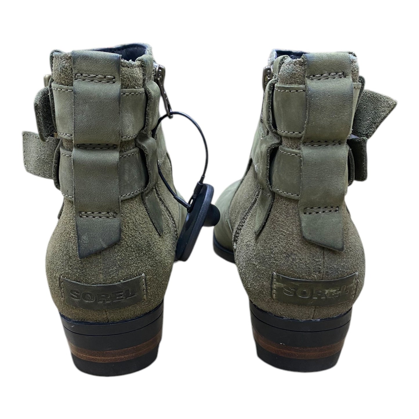 Boots Ankle Flats By Sorel In Green, Size: 8