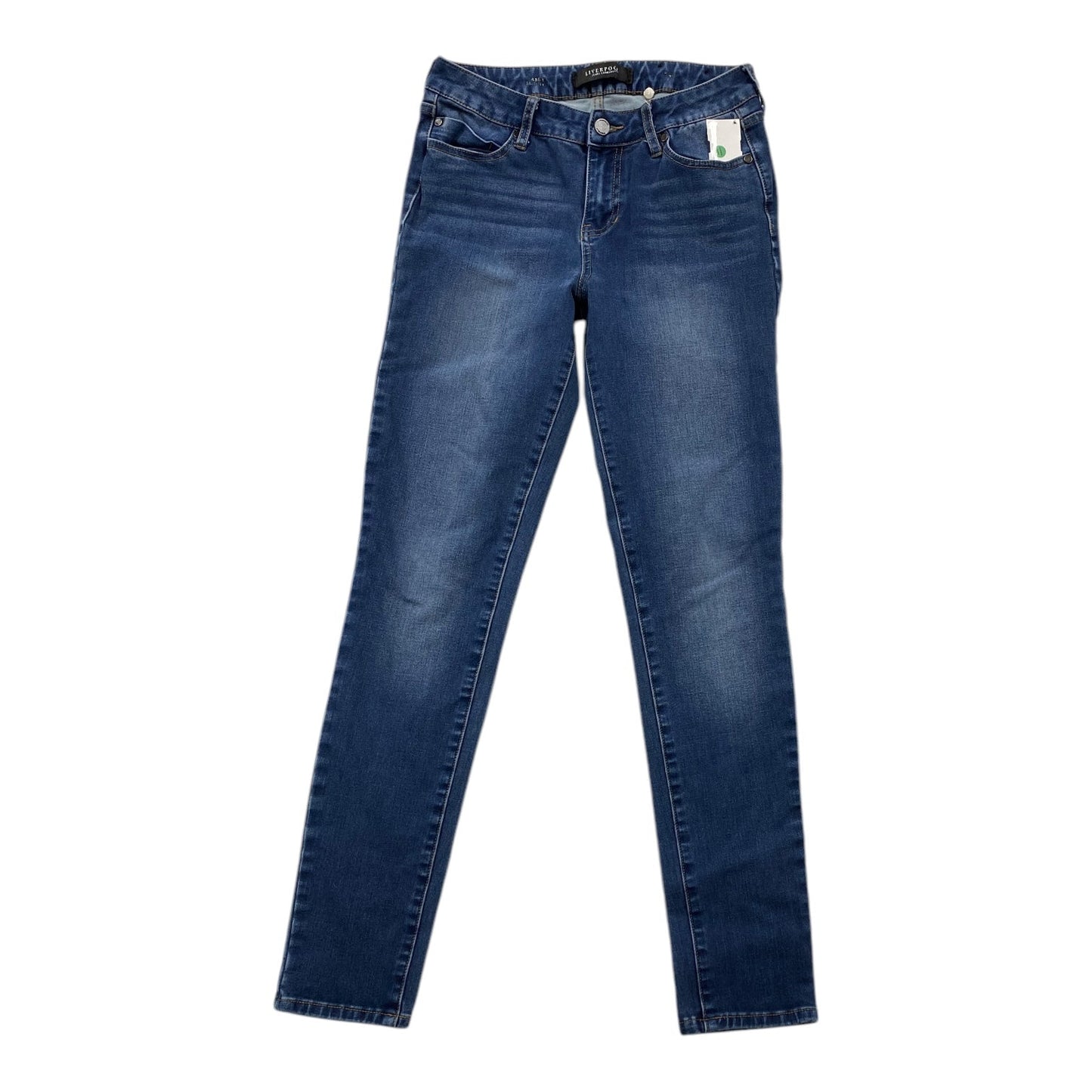 Jeans Skinny By Liverpool In Blue Denim, Size: 6