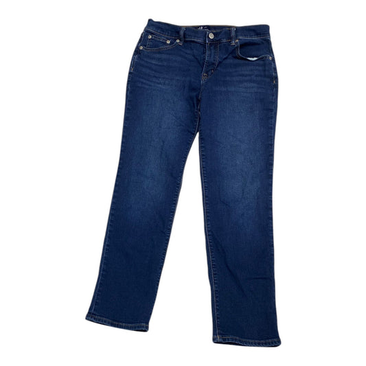 Jeans Straight By Gap In Blue Denim, Size: 4