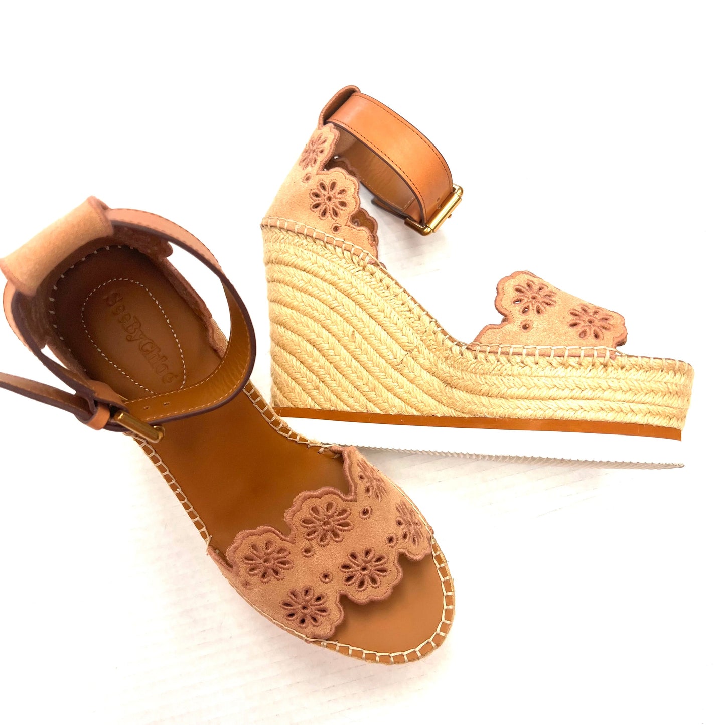 Luxury Designer Sandals Heels Wedge By See By Chloe  Size: 8.5