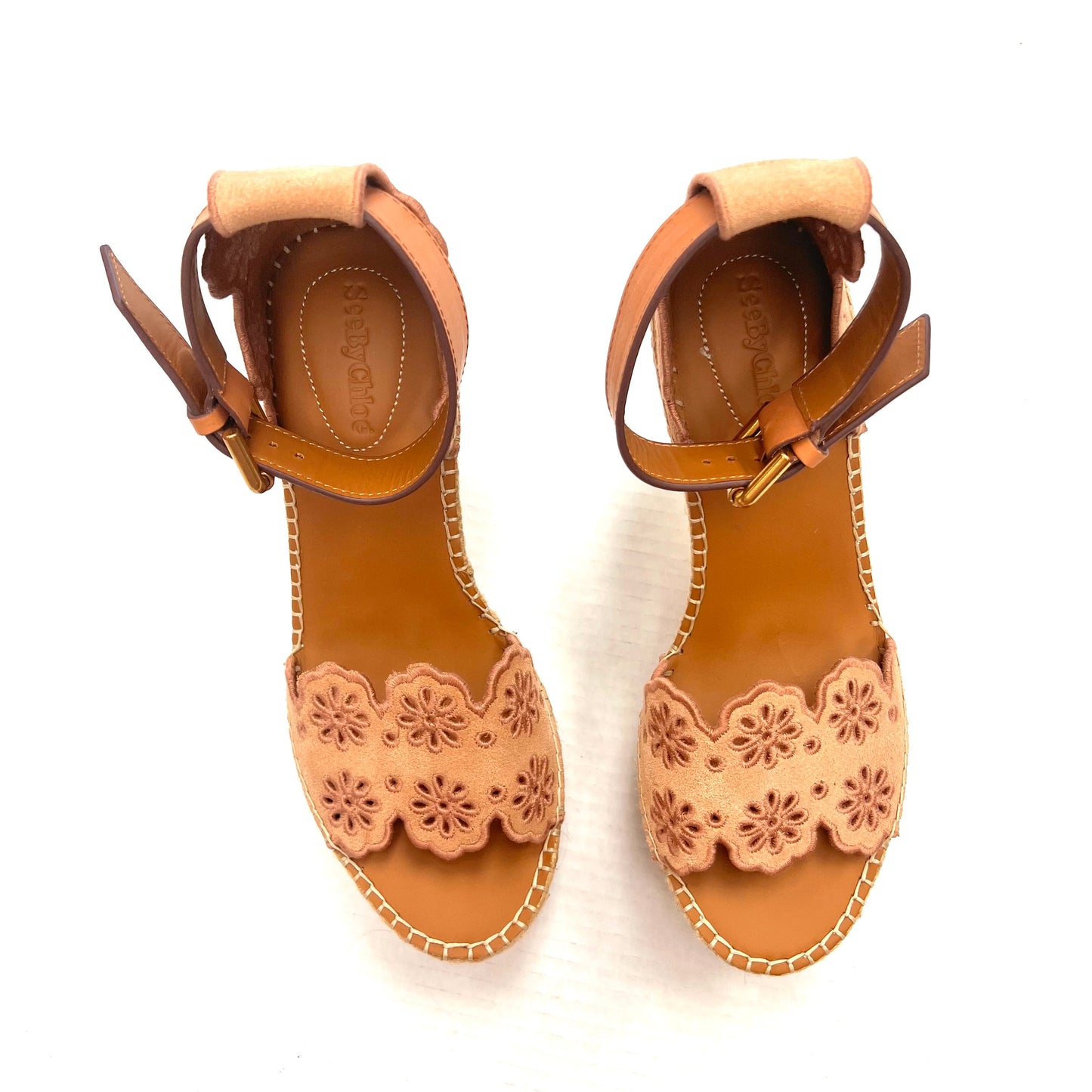 Luxury Designer Sandals Heels Wedge By See By Chloe  Size: 8.5