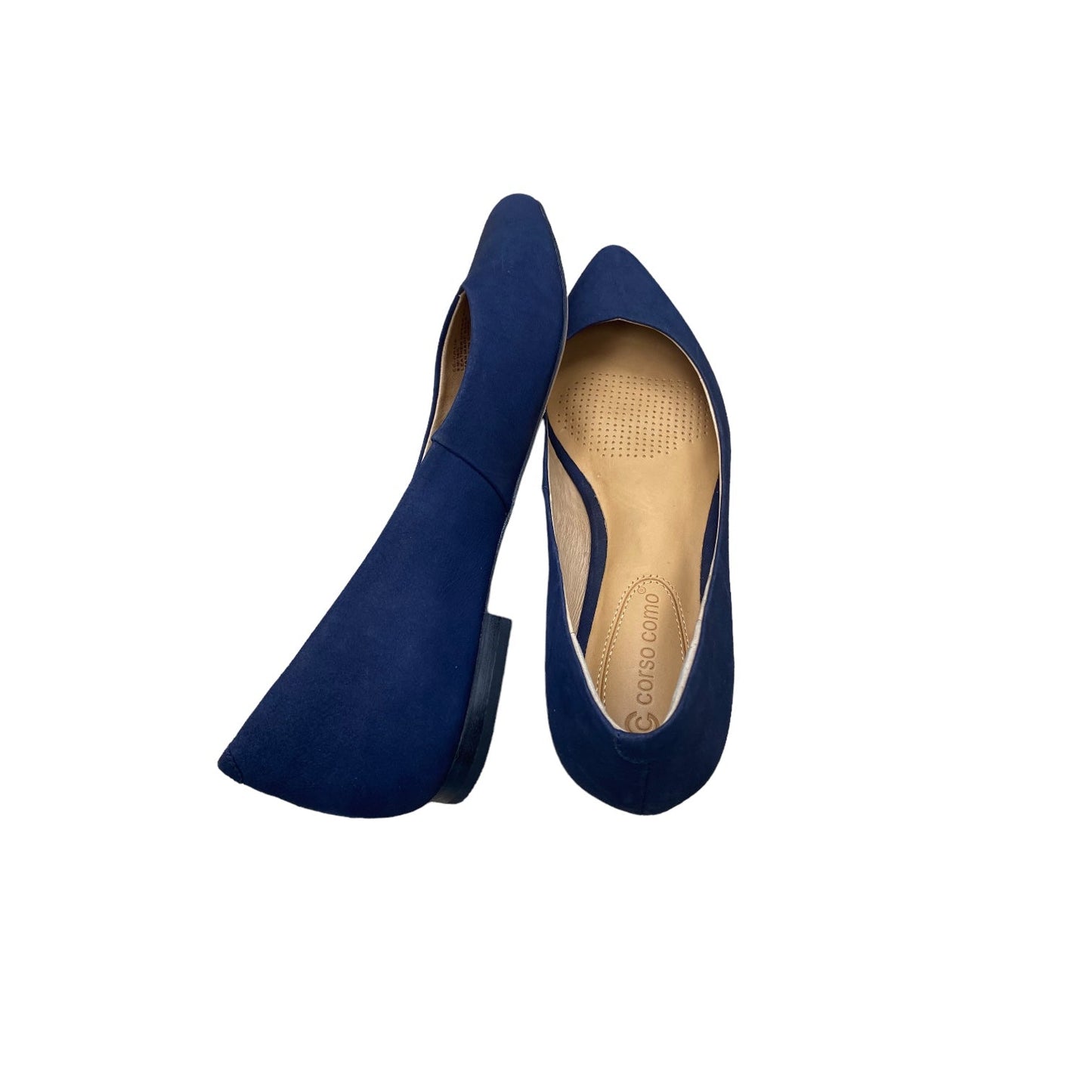 Navy Shoes Flats Corso Como, Size 6