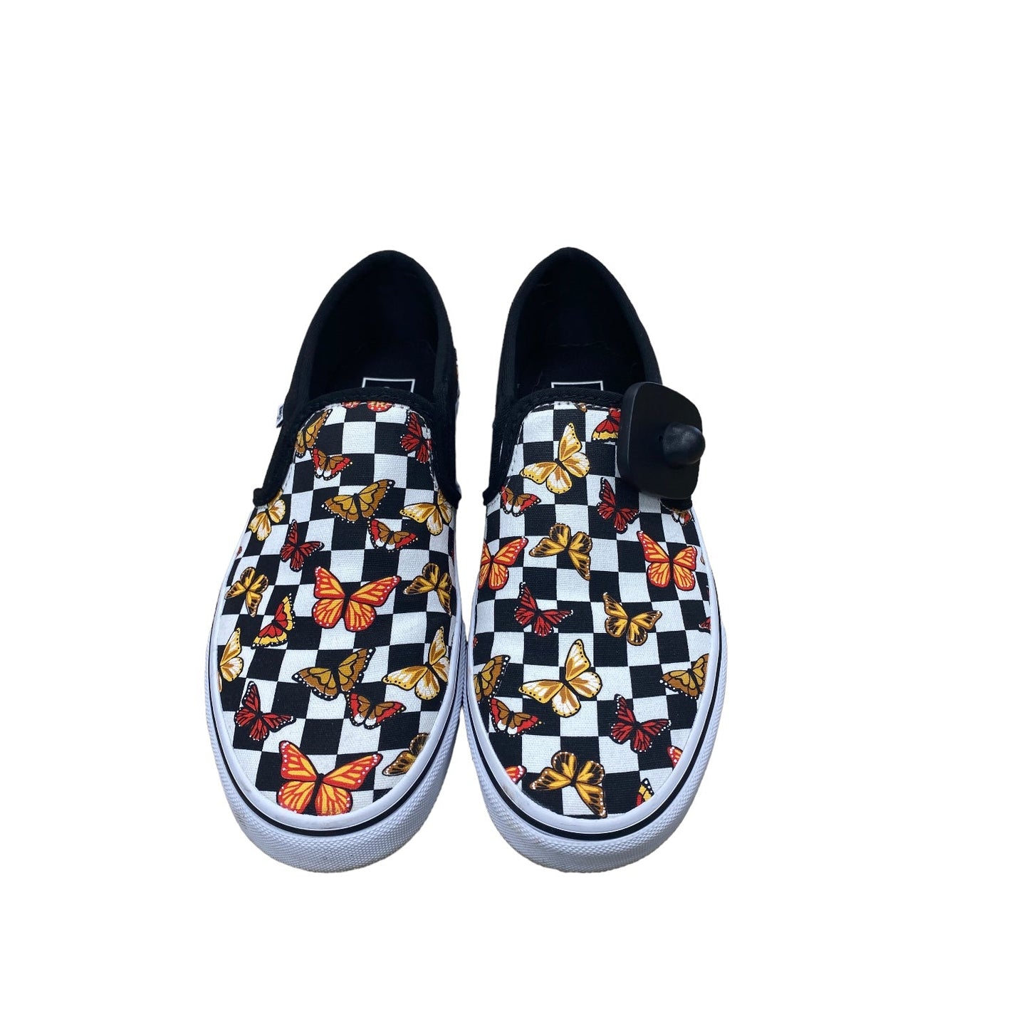 Checkered Pattern Shoes Sneakers Vans, Size 8