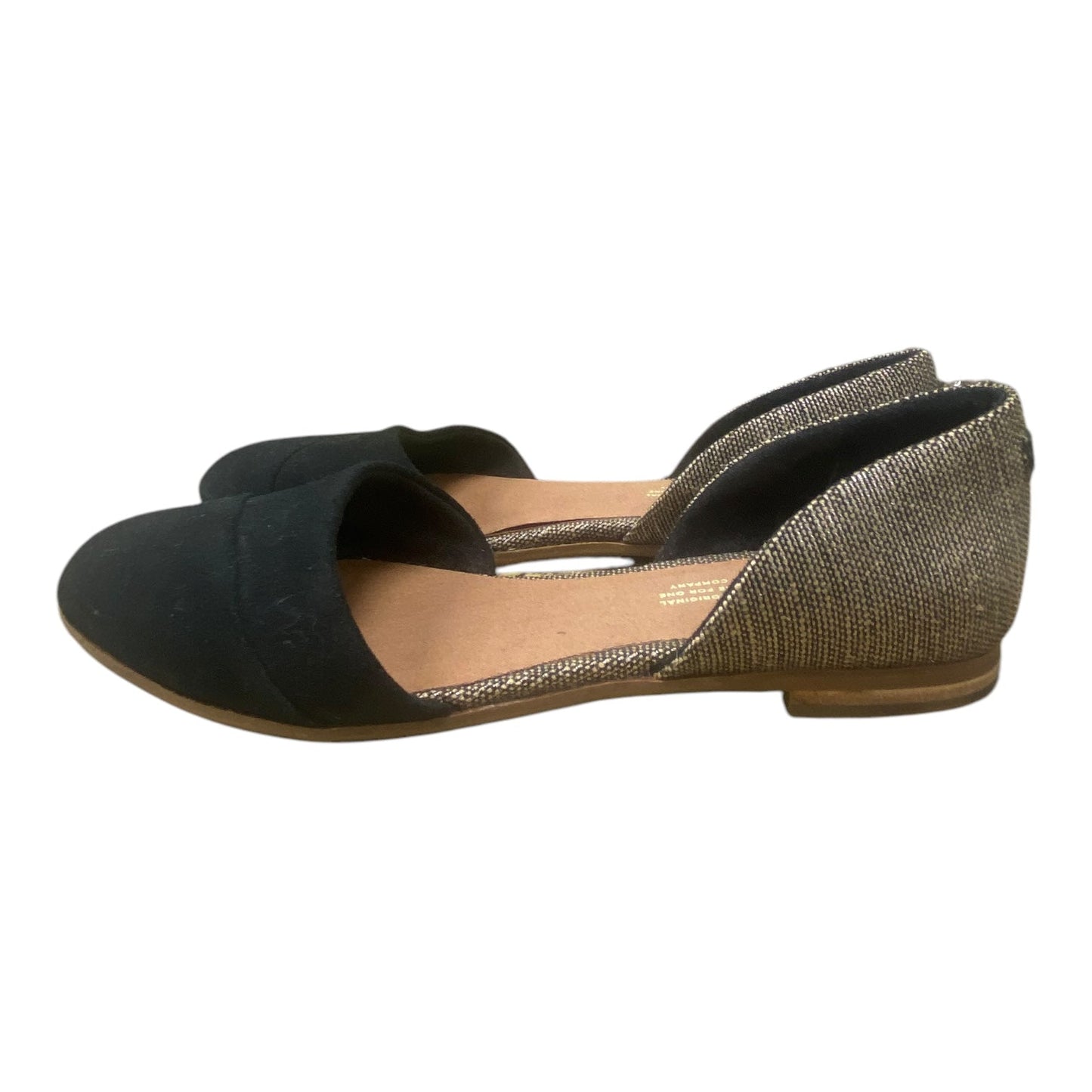 Shoes Flats By Toms In Black & Brown, Size: 7