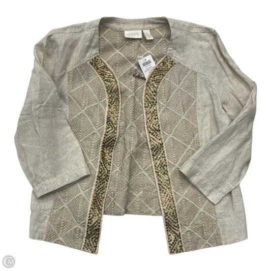 Blazer By Chicos In Beige, Size: M