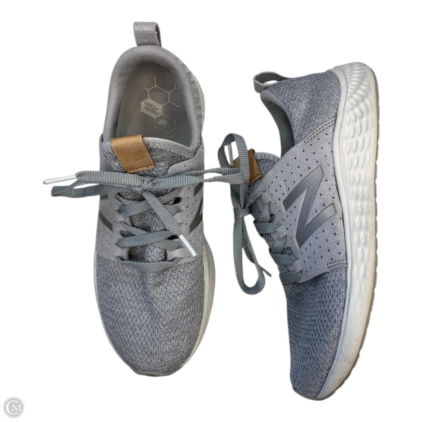 Shoes Athletic By New Balance In Grey & White, Size: 9