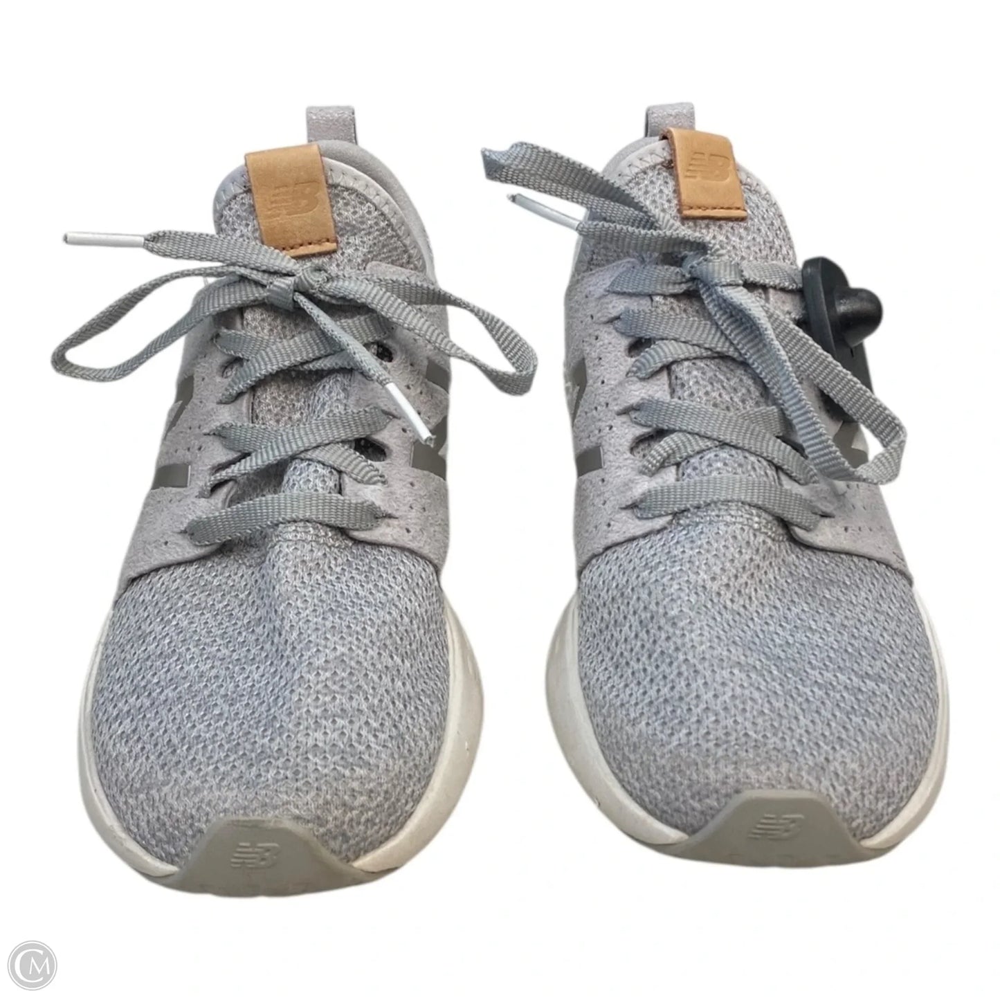 Shoes Athletic By New Balance In Grey & White, Size: 9