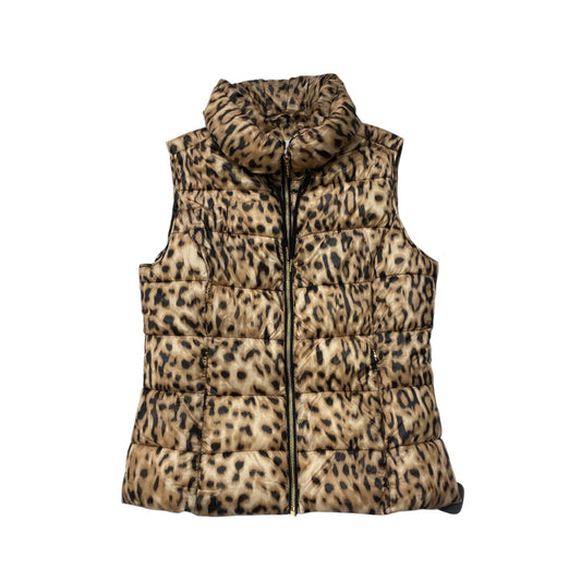 Vest Puffer & Quilted By Calvin Klein In Animal Print, Size: M