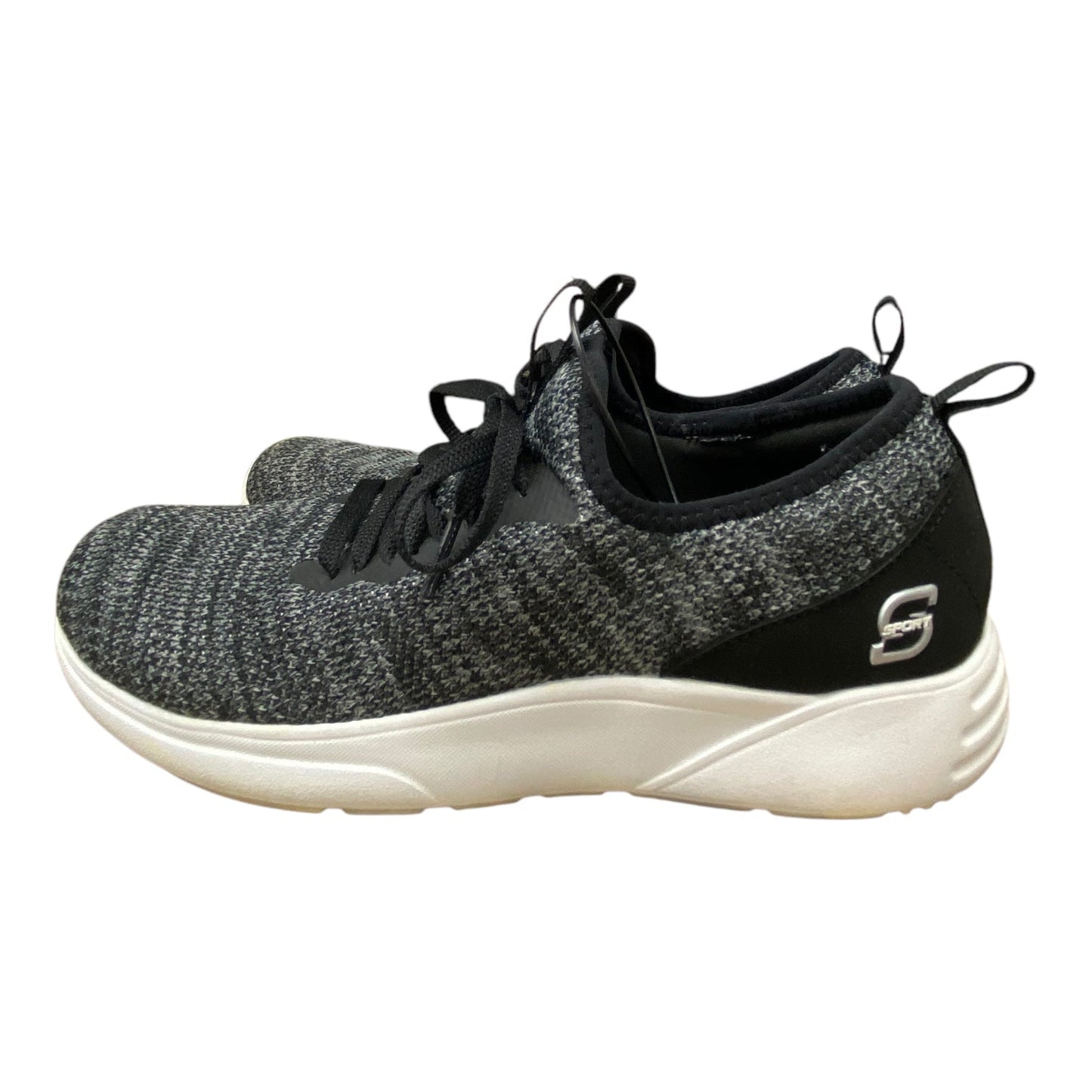 Shoes Athletic By Skechers In Black & Grey, Size: 6