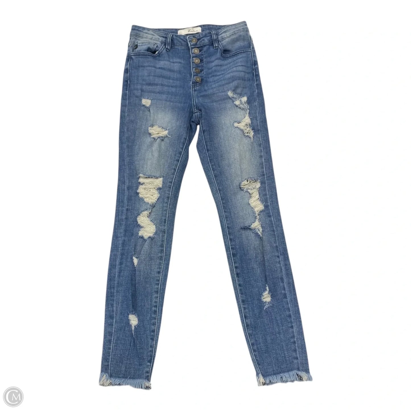 Jeans Skinny By Kancan In Blue, Size: 0