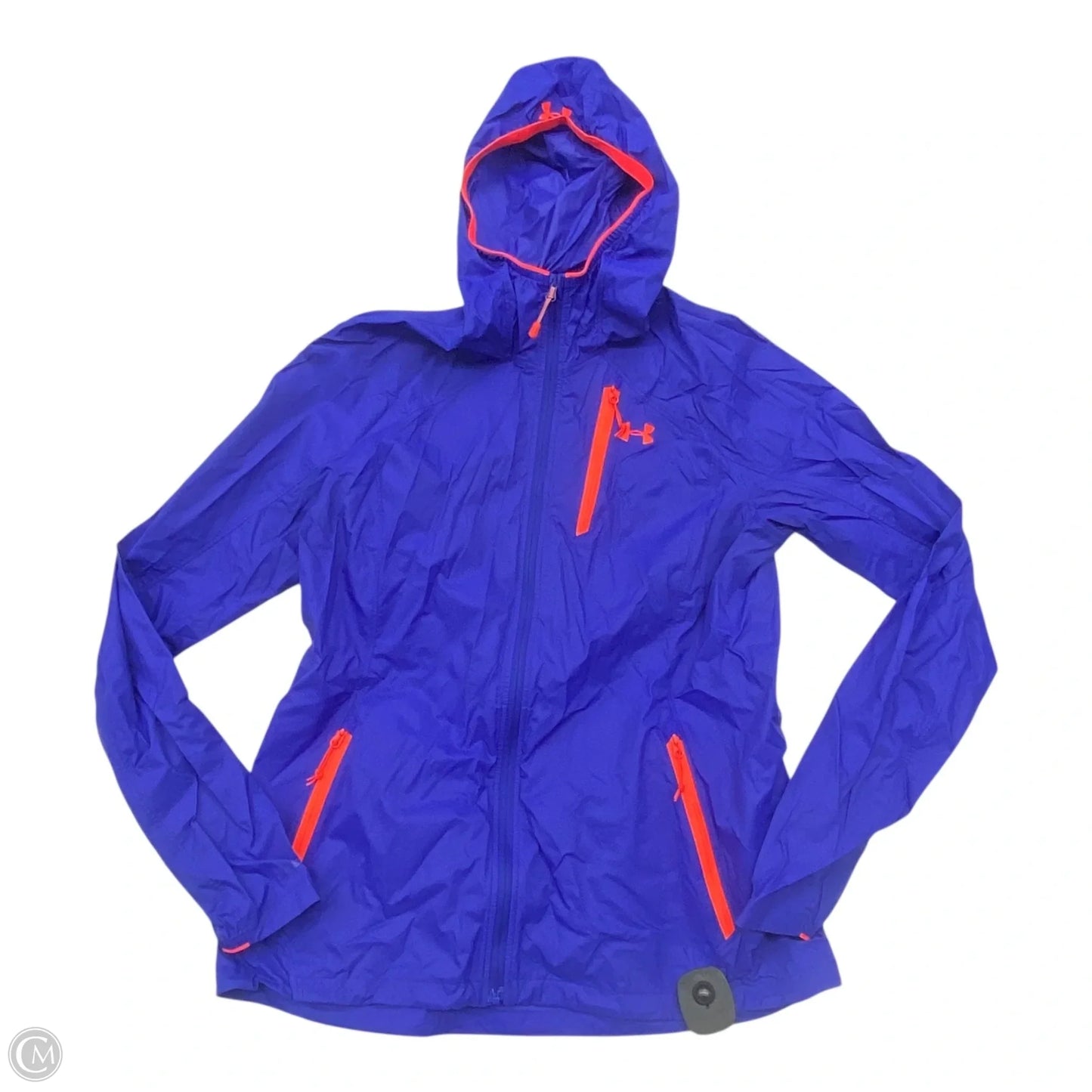 Athletic Jacket By Under Armour In Blue, Size: M