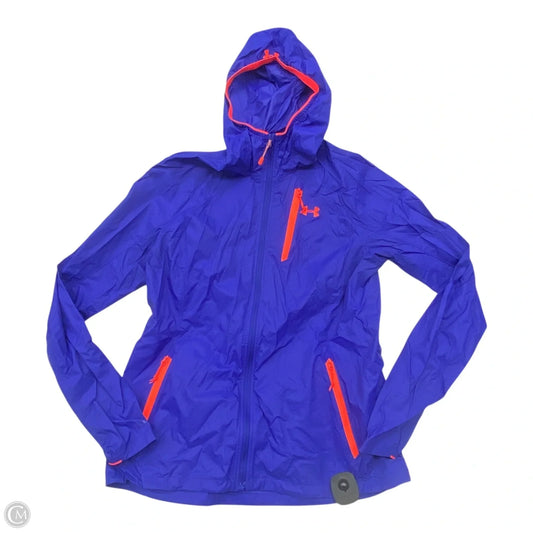 Athletic Jacket By Under Armour In Blue, Size: M