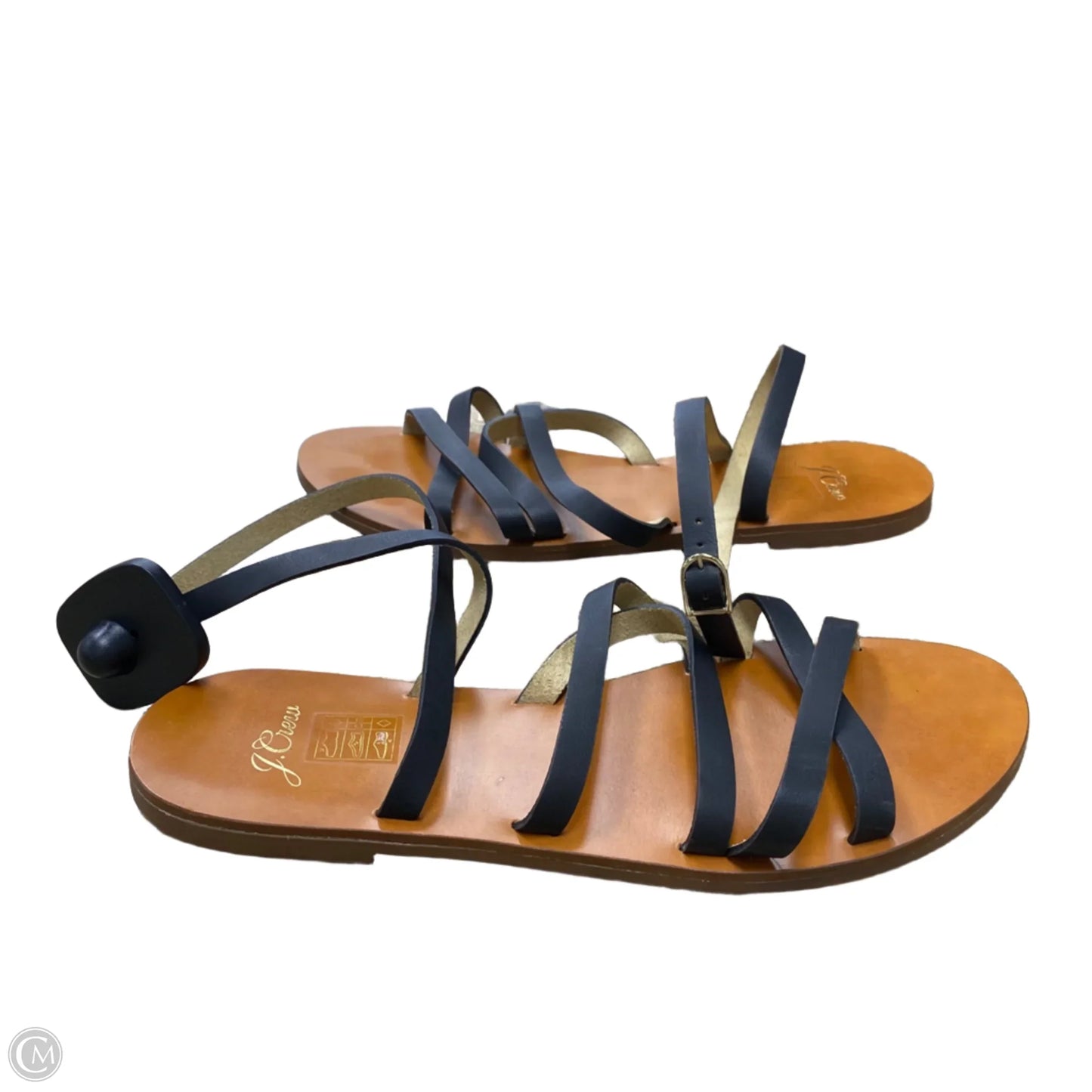 Sandals Flats By J. Crew In Black & Brown, Size: 9