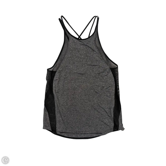Athletic Tank Top By Lululemon In Black & Grey, Size: S