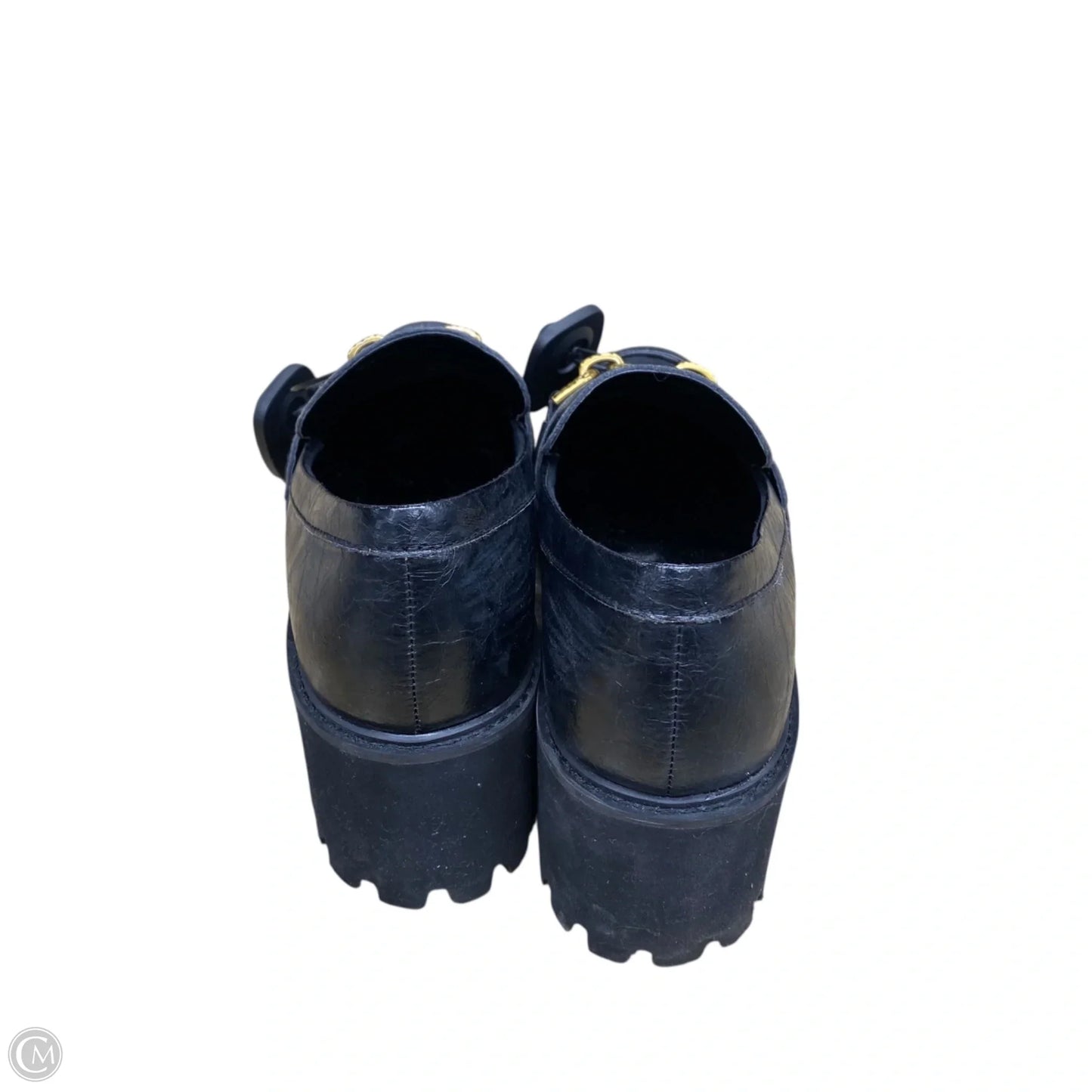 Shoes Heels Block By Dolce Vita In Black & Gold, Size: 9