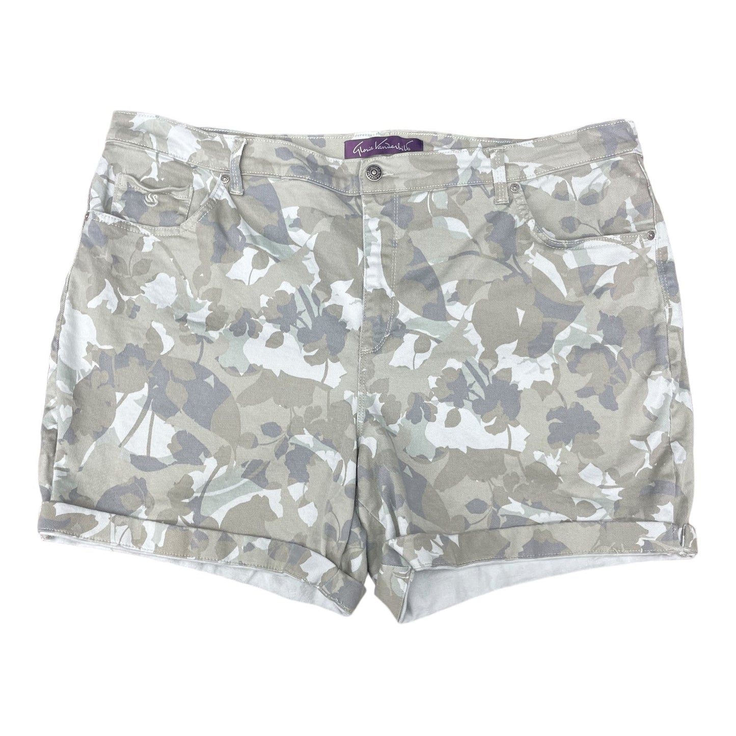 Camouflage Print Shorts Gloria Vanderbilt, Size 20w