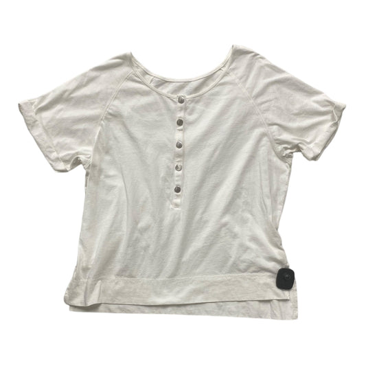White Top Short Sleeve Free People, Size L
