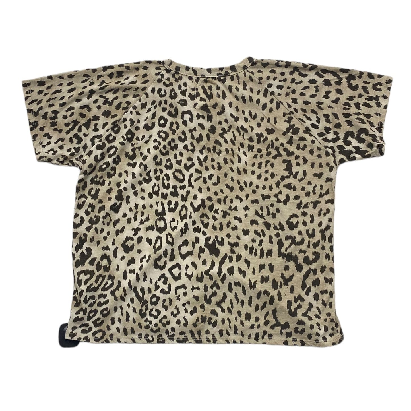 Animal Print Top Short Sleeve Chaser, Size S