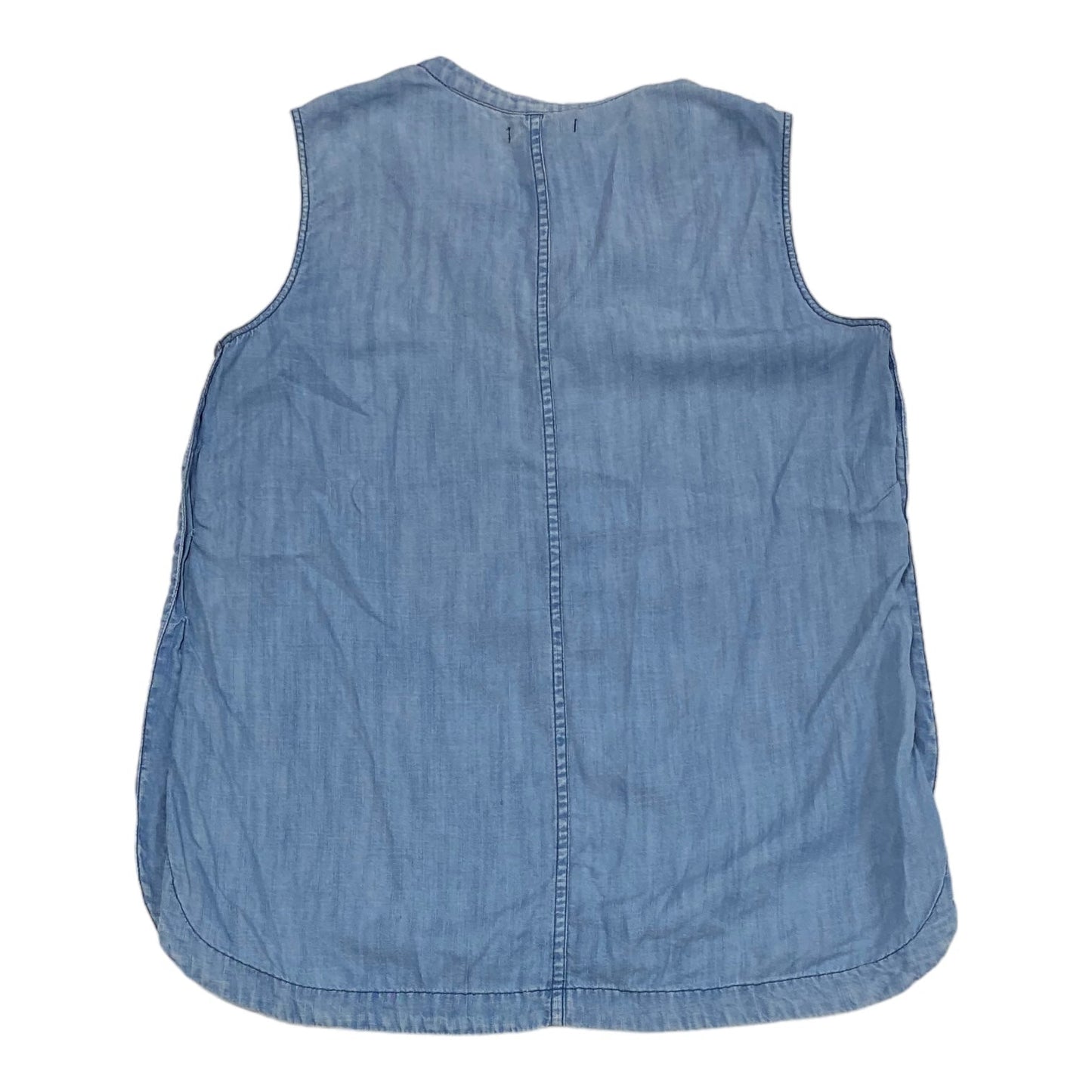 Blue Denim Top Sleeveless J. Crew, Size Xs