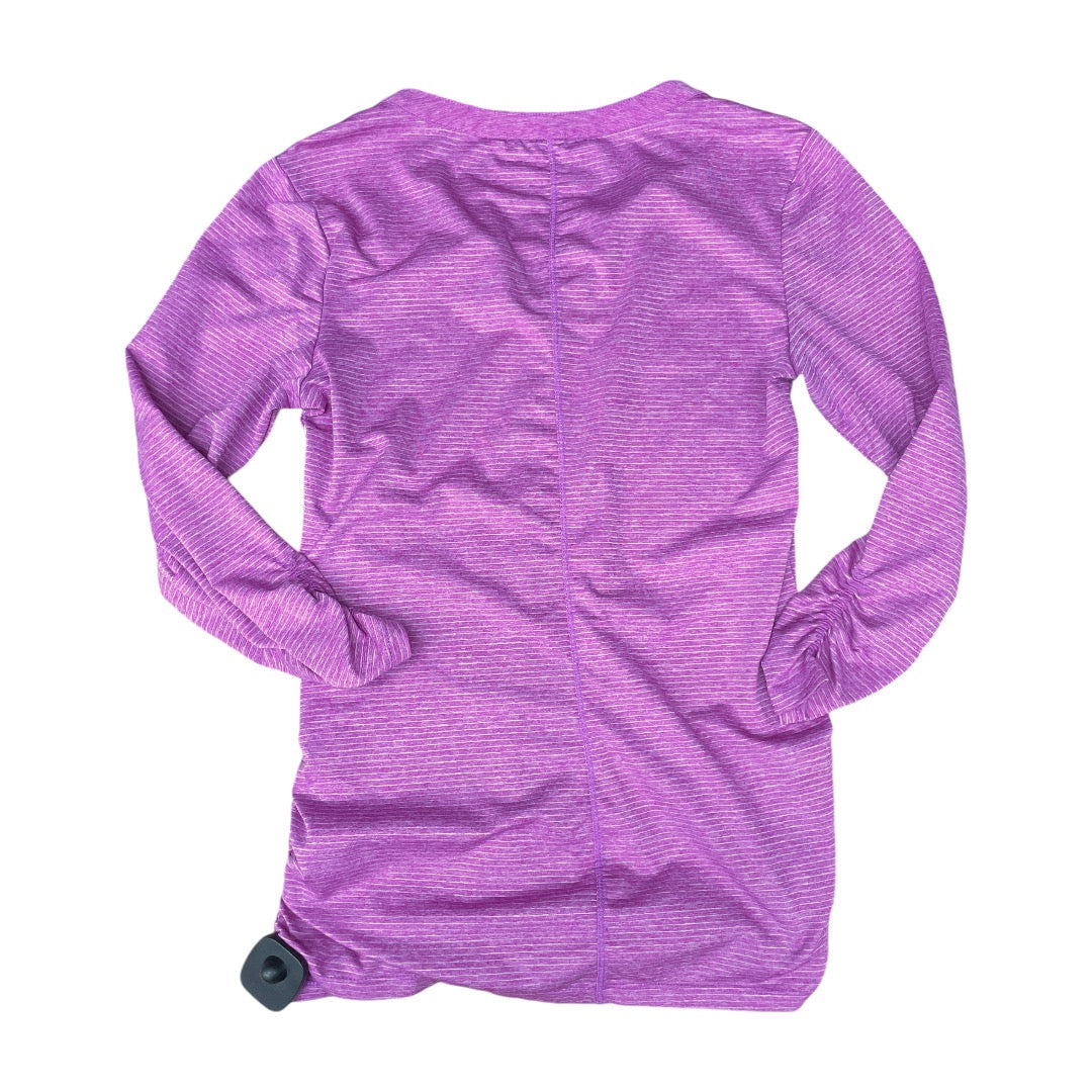 Athletic Top Long Sleeve Crewneck By Eddie Bauer In Magenta, Size: Xs