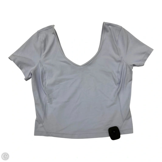 Athletic Top Short Sleeve By Lululemon In Purple, Size: M