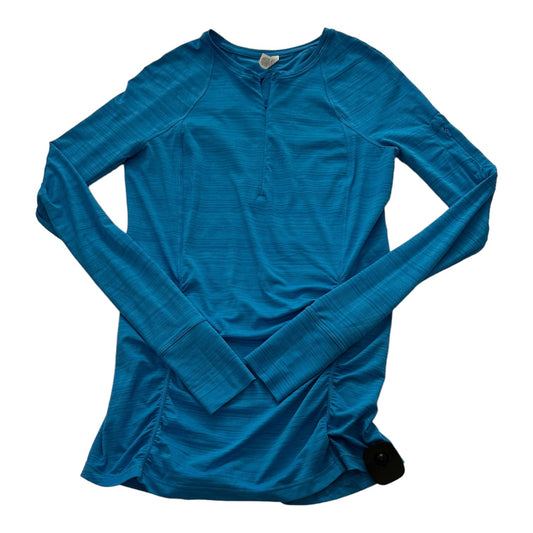 Blue Athletic Top Long Sleeve Crewneck Athleta, Size S