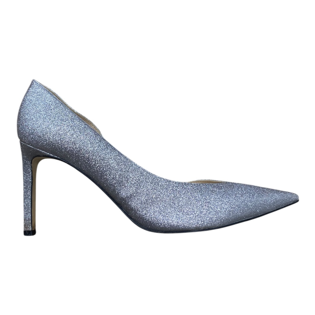 Shoes Heels Stiletto By Nine West In Silver, Size: 7