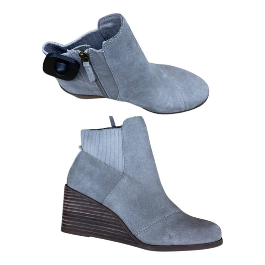 Boots Ankle Heels By Toms In Grey, Size: 8.5