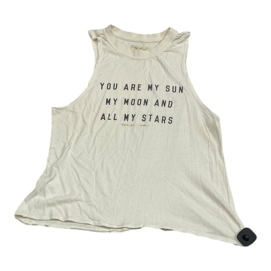 Athletic Tank Top By Spiritual Gangster In Cream, Size: S