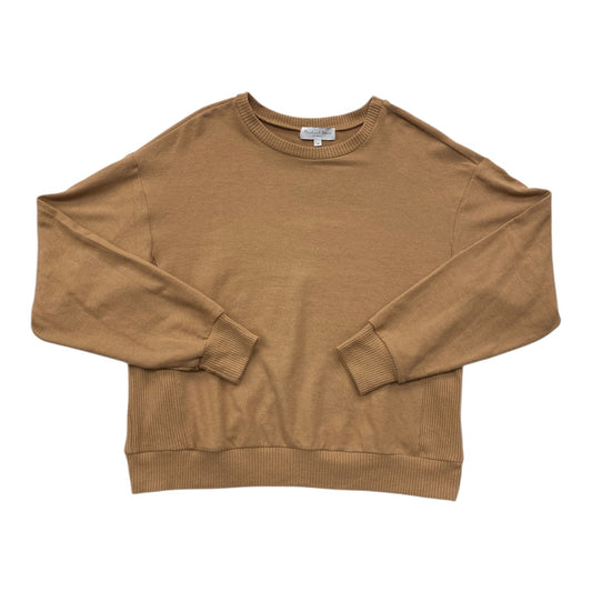 Top Long Sleeve By Michael Stars In Brown, Size: M