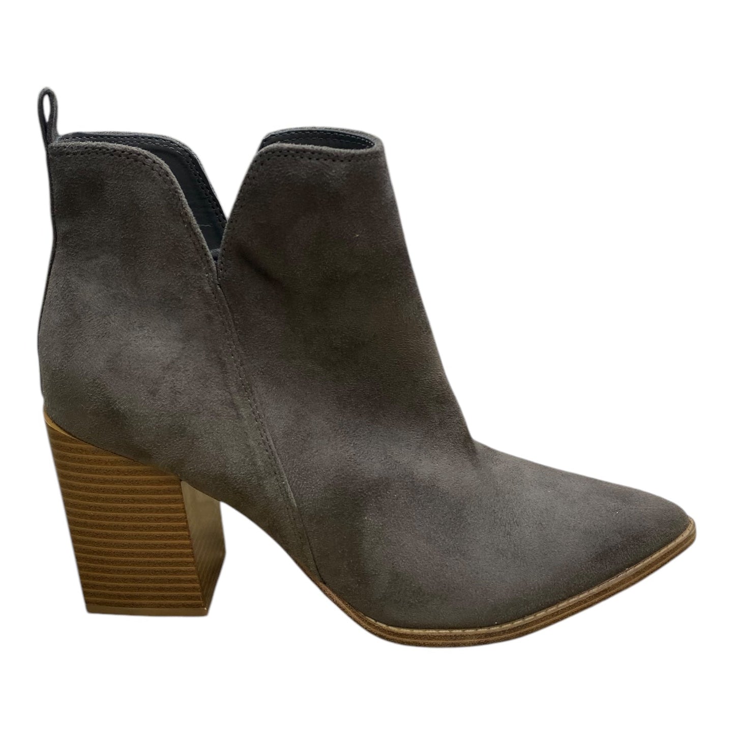 Boots Ankle Heels By Nine West In Grey, Size: 9.5