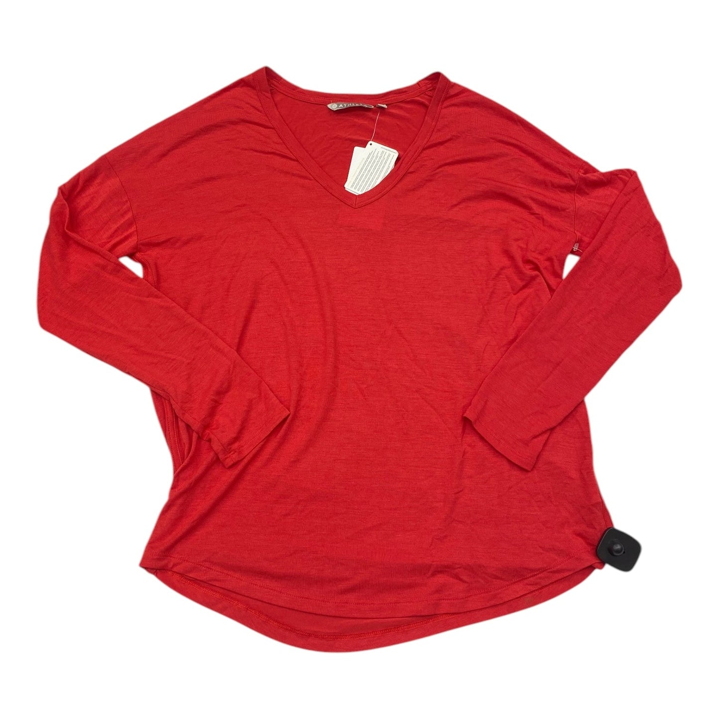 Athletic Top Long Sleeve Crewneck By Athleta In Red, Size: M