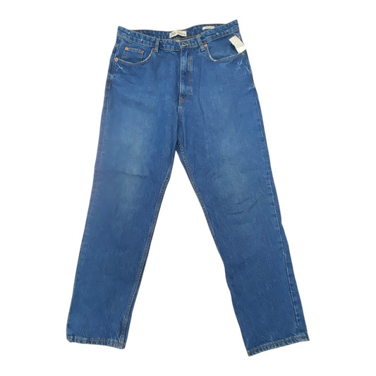 Jeans Boyfriend By Zara In Blue Denim, Size: 12