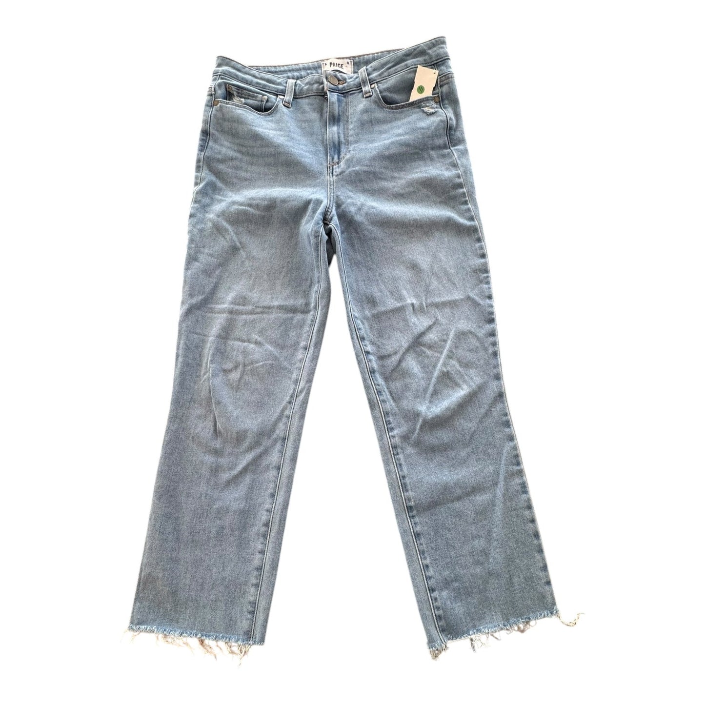 Jeans Cropped By Paige In Blue Denim, Size: 10