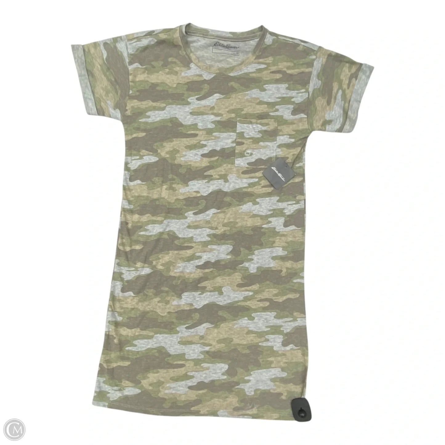 Dress Casual Midi By Eddie Bauer In Camouflage Print, Size: Xs