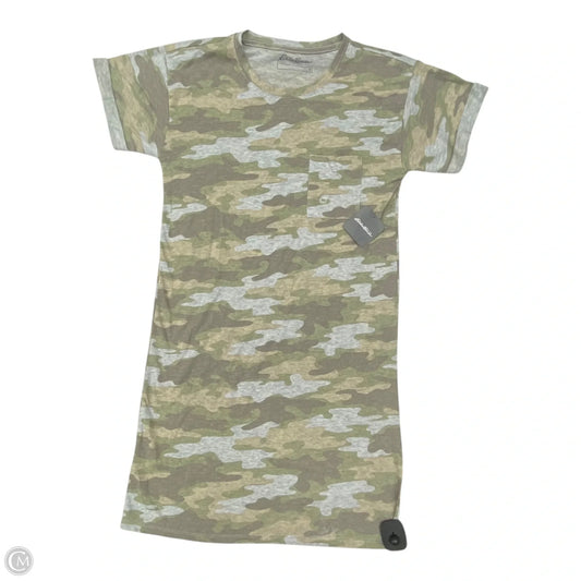 Dress Casual Midi By Eddie Bauer In Camouflage Print, Size: Xs