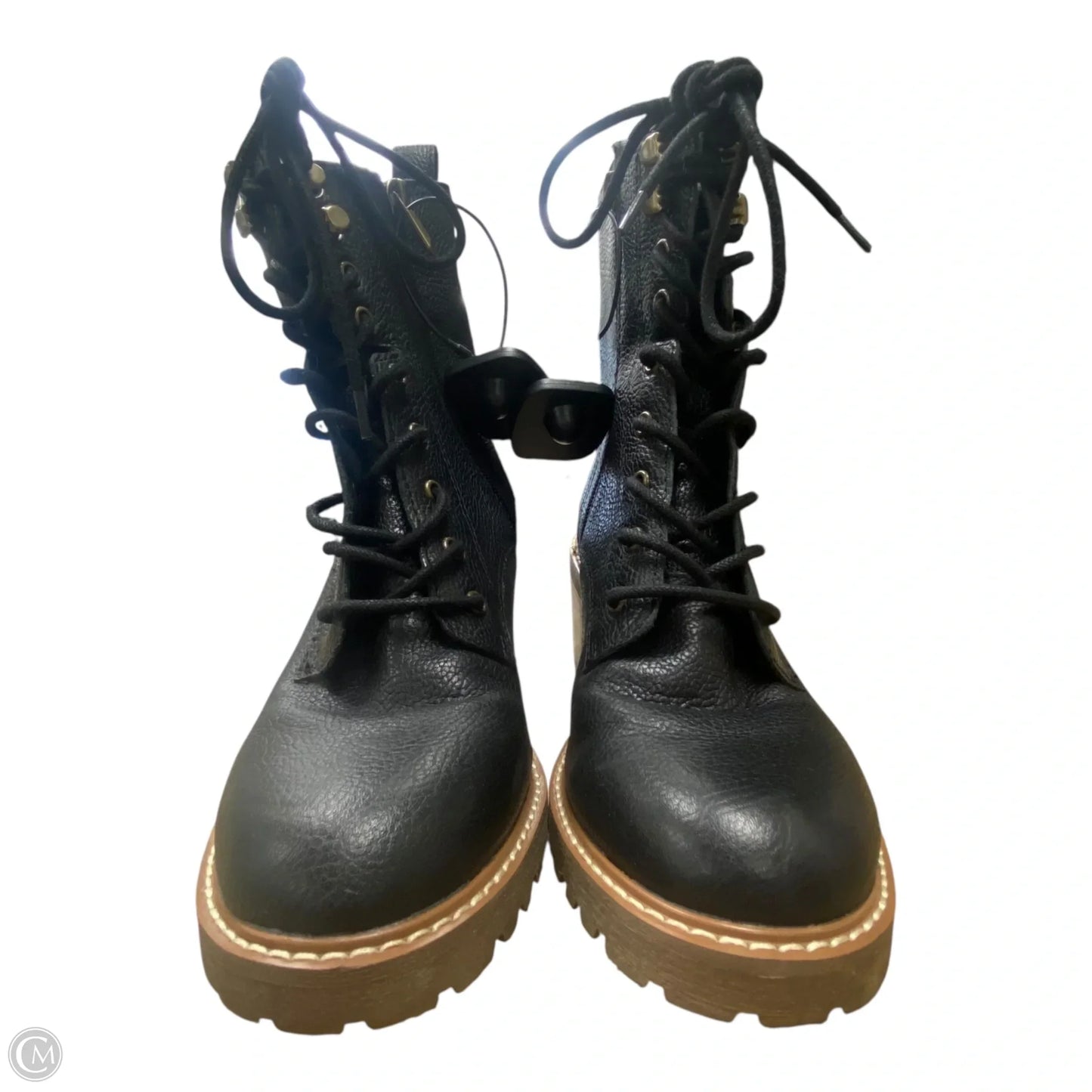 Boots Ankle Heels By Crown Vintage In Black, Size: 7.5