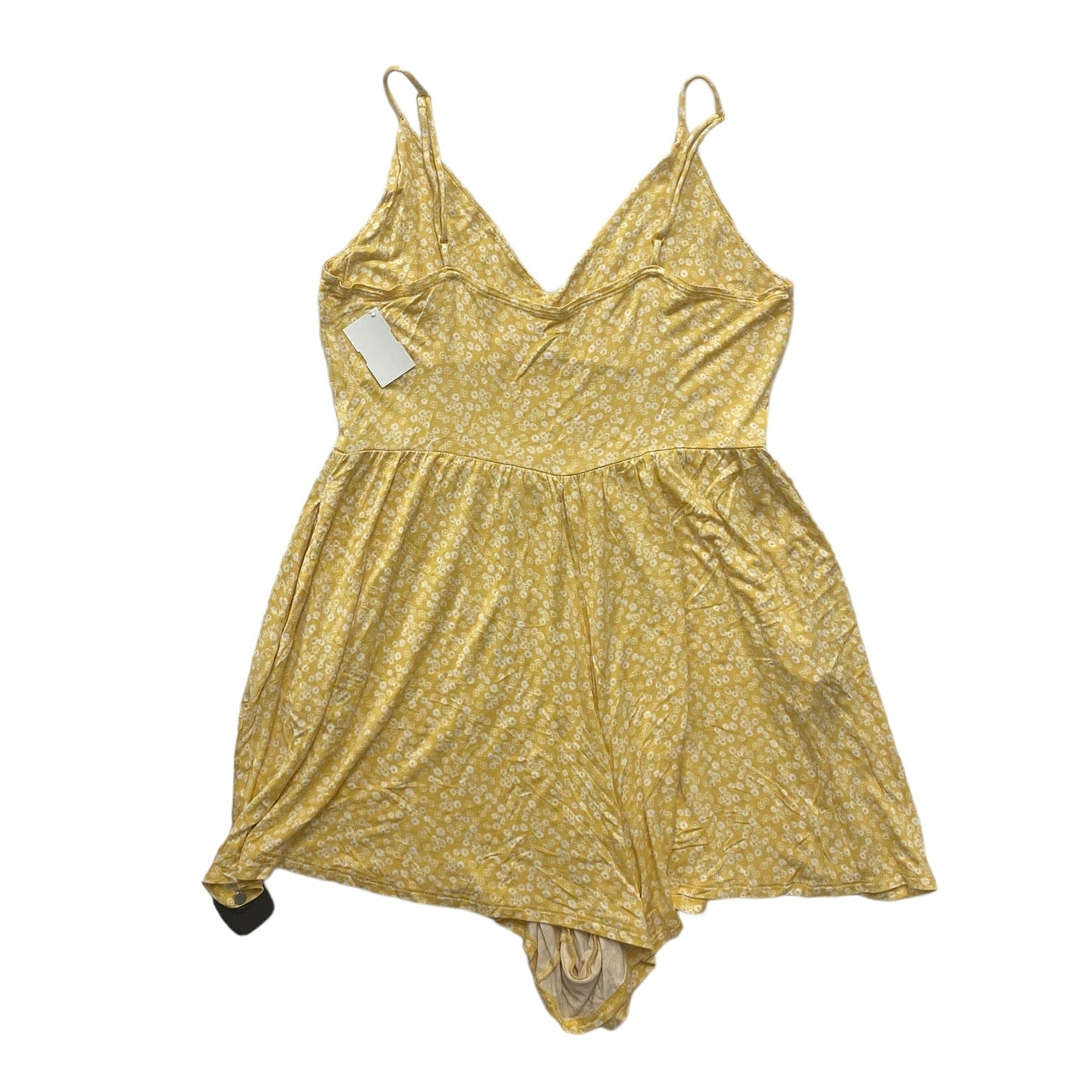 White & Yellow Romper Arizona, Size L