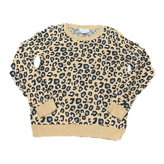 Sweater By Liz Claiborne In Animal Print, Size: M