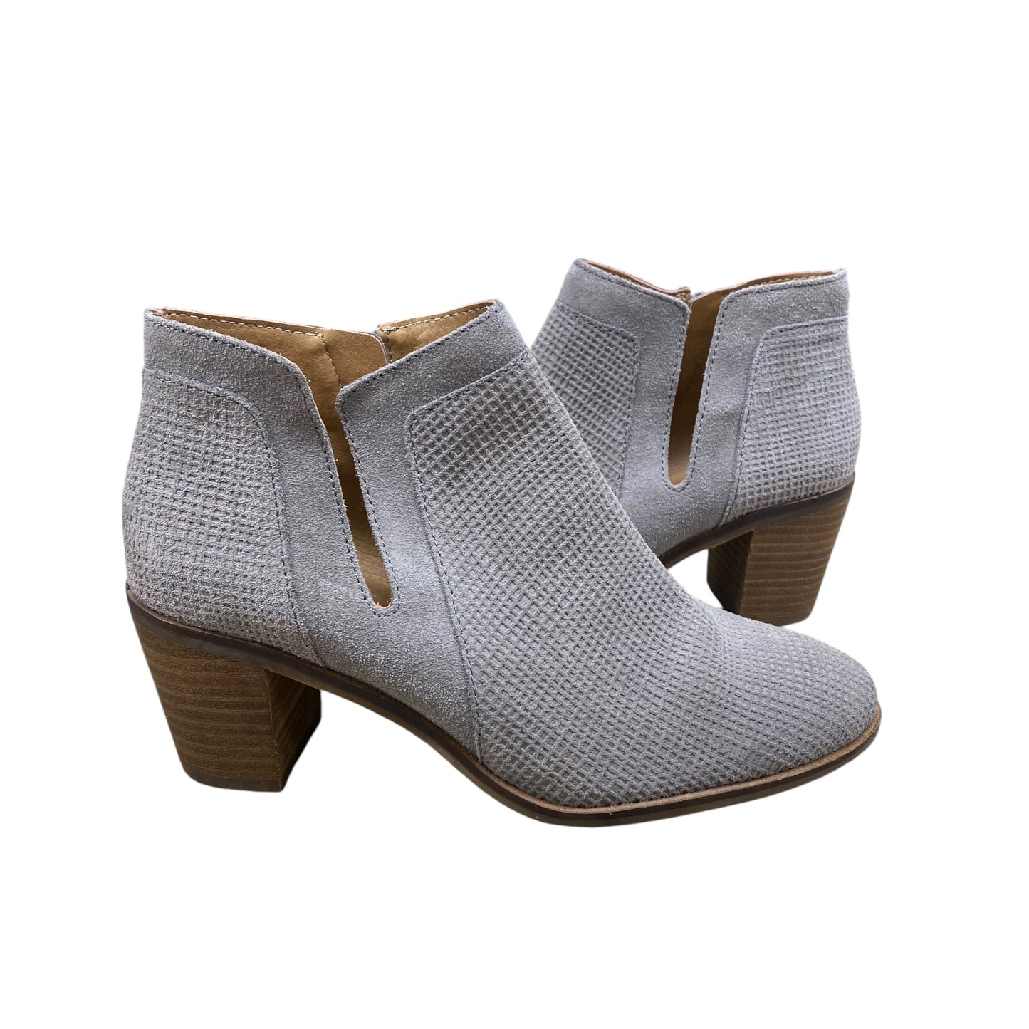 Boots Ankle Heels By Lucky Brand In Grey, Size: 8