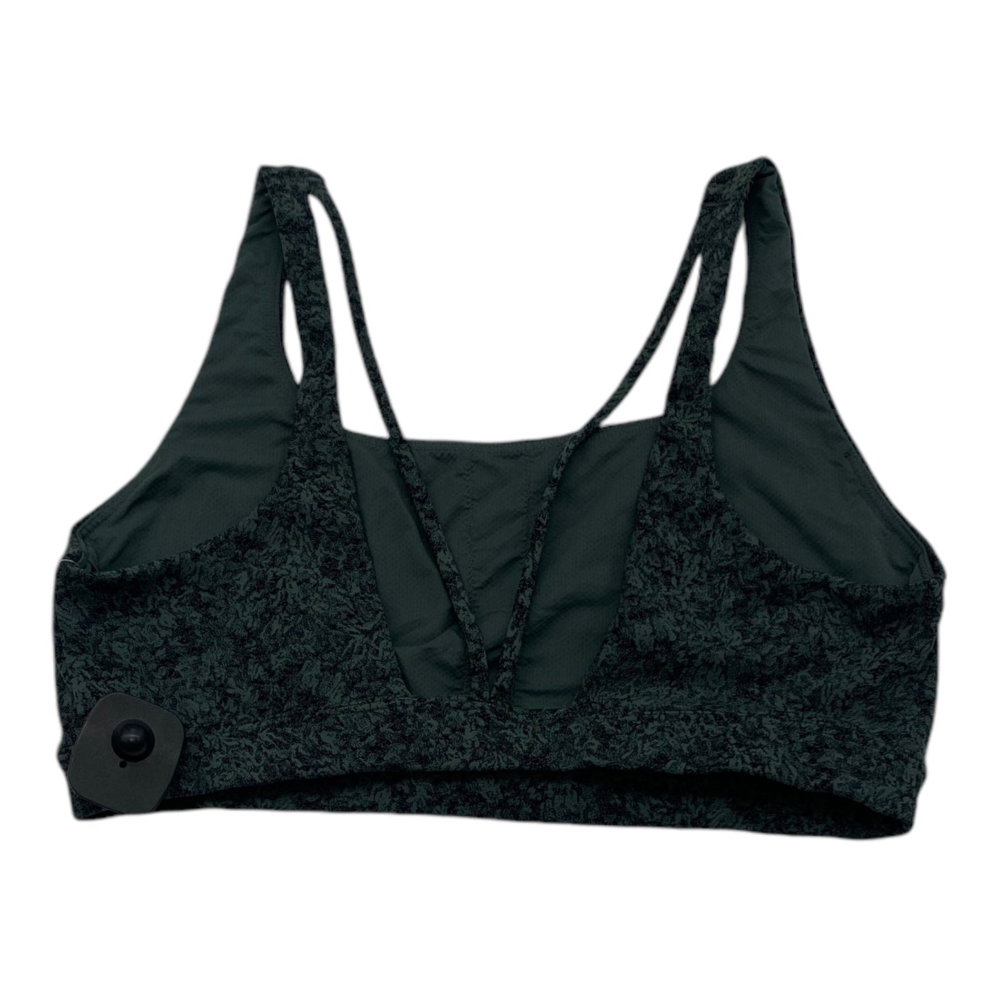 Athletic Bra By Athleta In Black & Green, Size: L